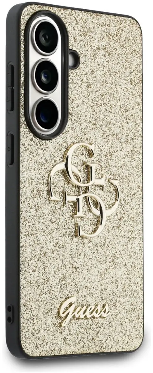 Guess Hoesje Galaxy S26 Glitter - 4G Metaal Logo - Transparent