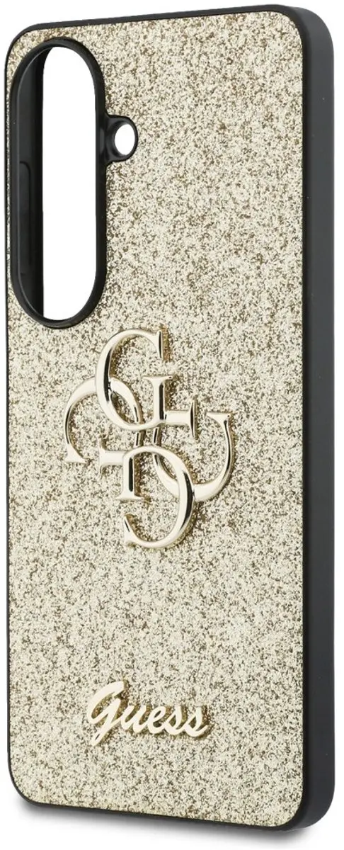 Guess Hoesje Galaxy S26 Glitter - 4G Metaal Logo - Transparent
