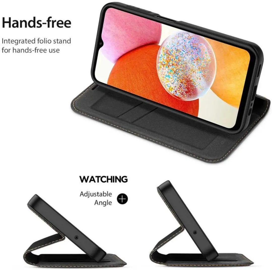 Dux Ducis Skin X2 Hoesje Samsung Galaxy A14 - Zwart - afbeelding 6 van 6