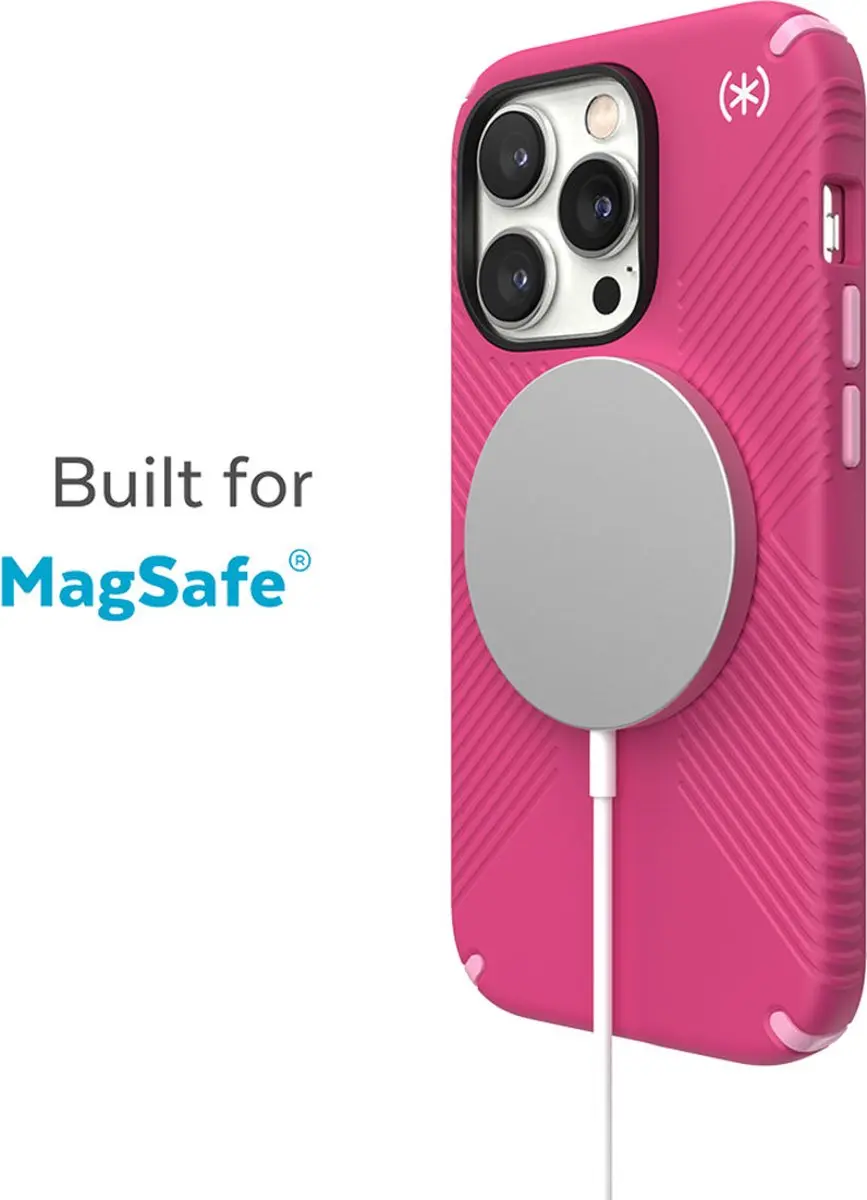 Speck Presidio2 Grip iPhone 14 Pro Hoesje - Roze