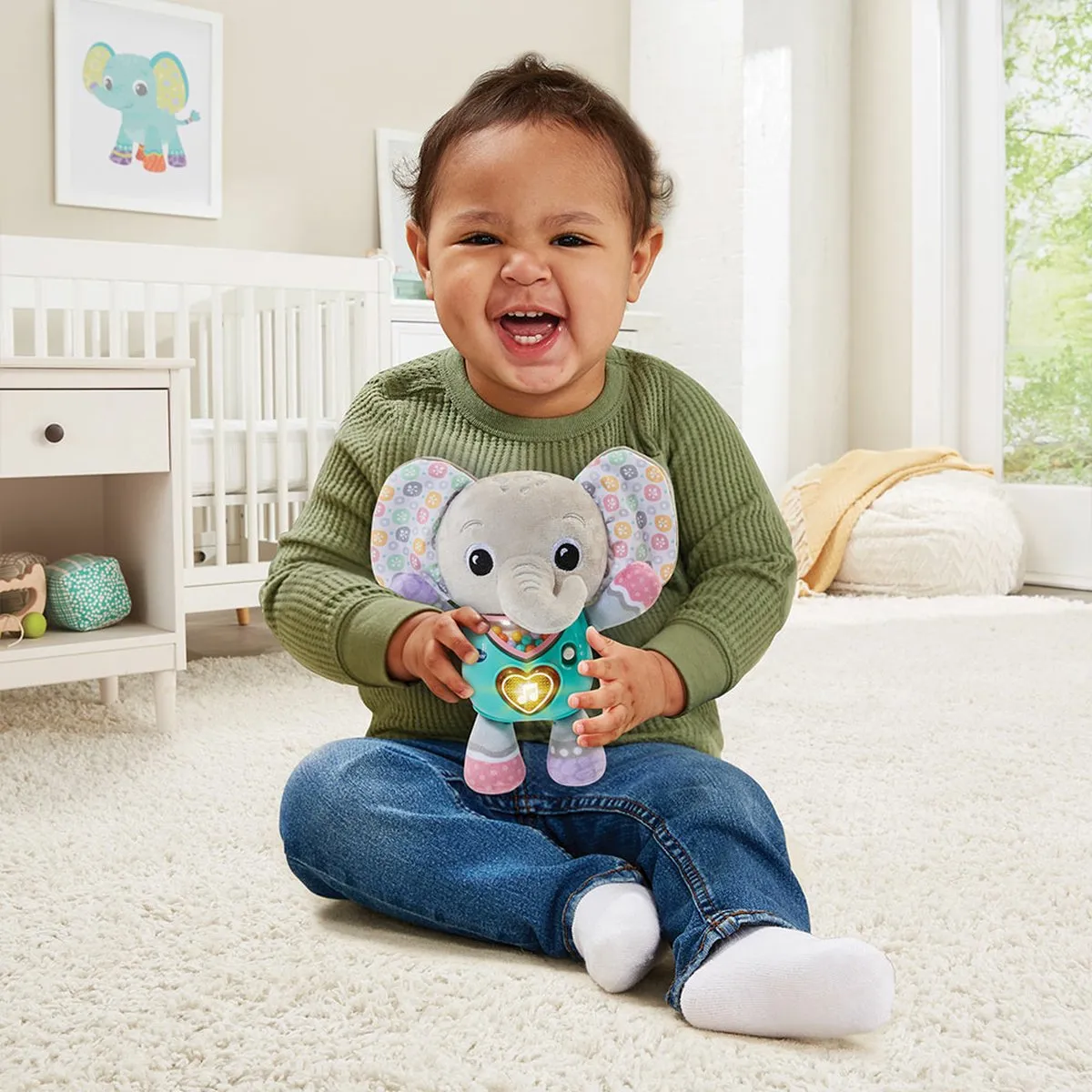 VTech Muzikale Knuffel Olifant 80-566704 - Multicolor