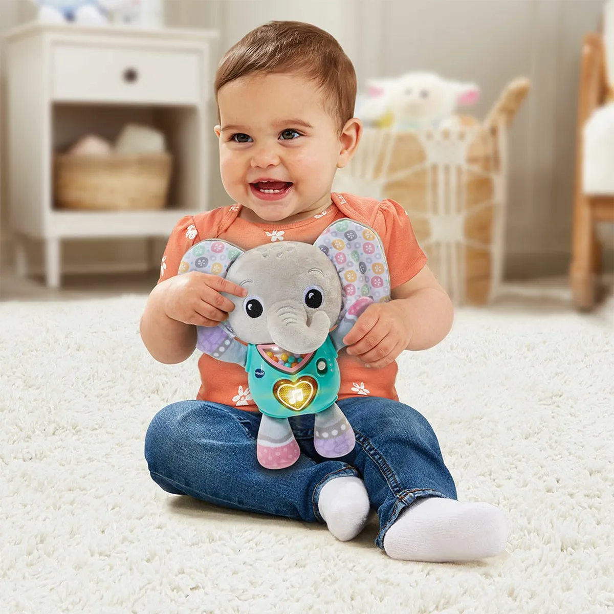 VTech Muzikale Knuffel Olifant 80-566704 - Multicolor