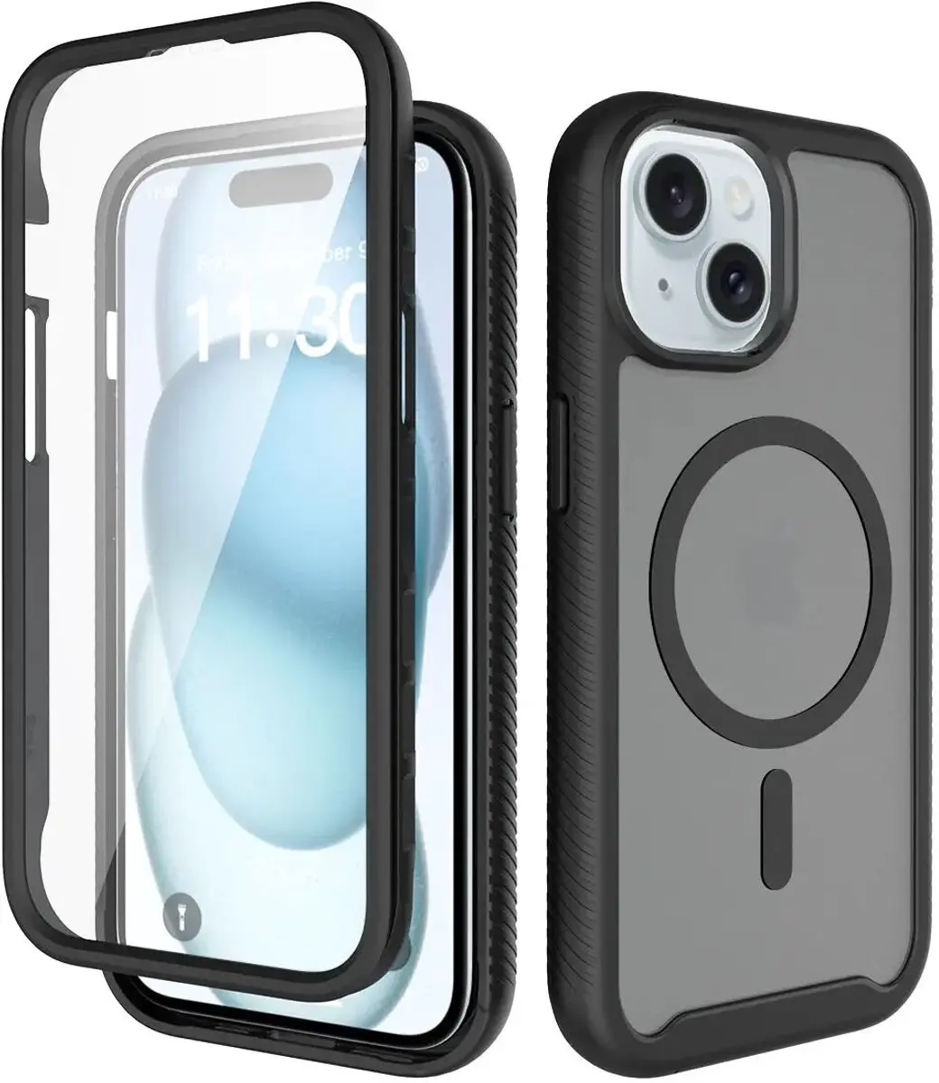 Selected by GSMpunt.nl iPhone 15 Hoesje Matte Zwart