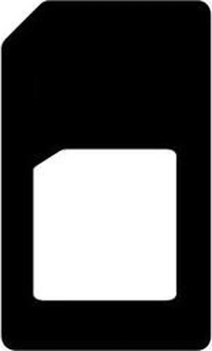 Scanpart nano SIM Adapter - Zwart