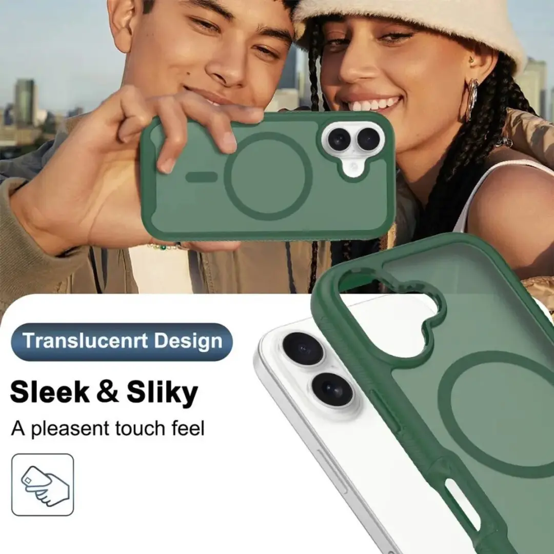 Selected by GSMpunt.nl iPhone 17 Hoesje Matte Groen - MagSafe - afbeelding 6 van 6