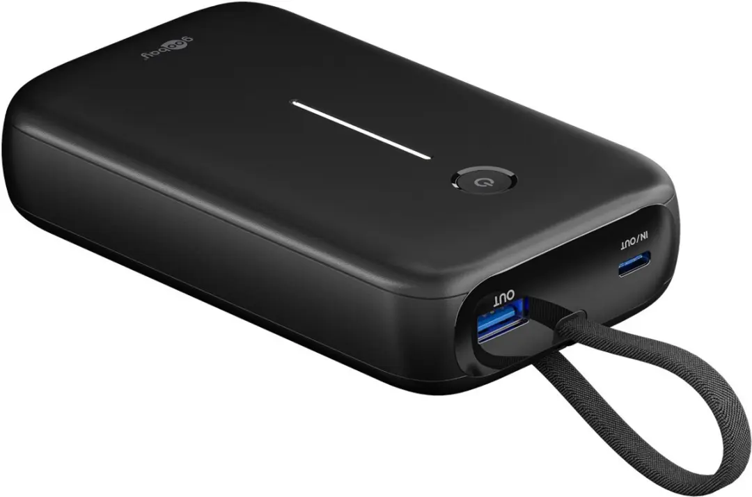 Goobay Powerbank 20000mAh 2x USB-C PD 20W + USB-A QC - Zwart