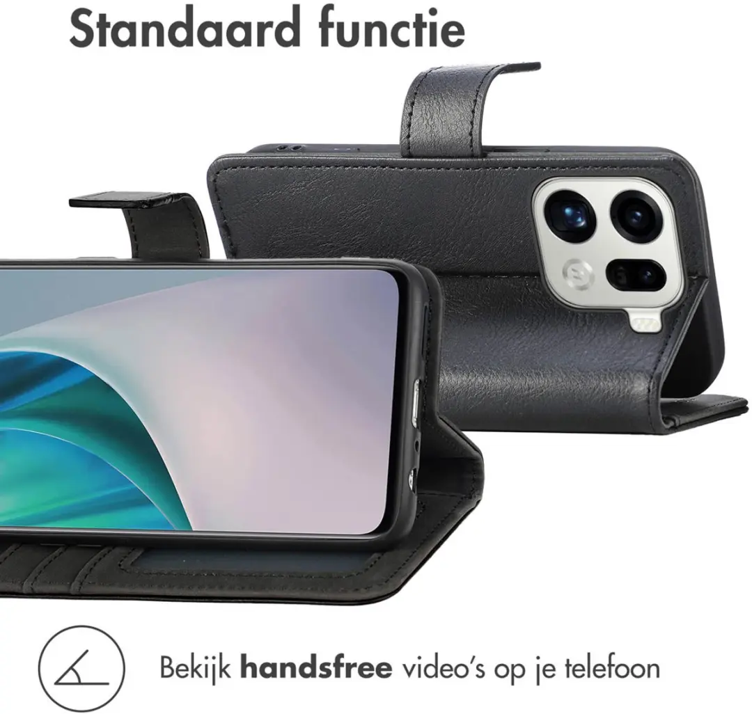 Imoshion Hoesje Oppo Find X9 Pro - 3 Pasjes - Zwart