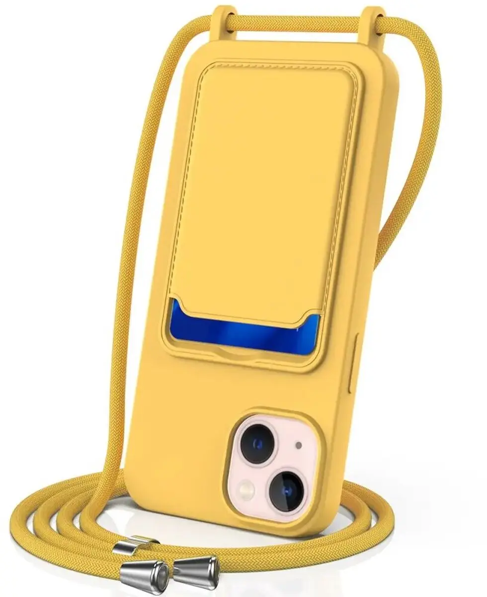 Selected by GSMpunt Apple iPhone 15 Hoesje Geel