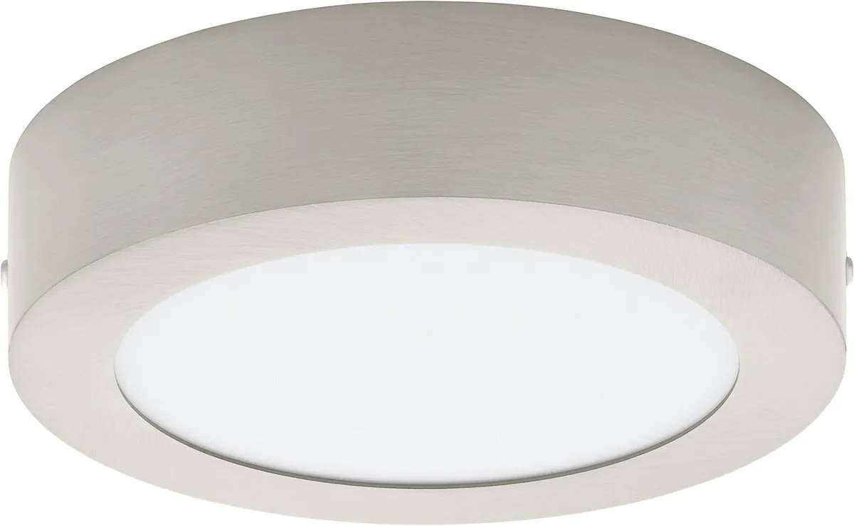 Eglo Fueva 1 LED Plafondlamp Ø170mm Nikkel
