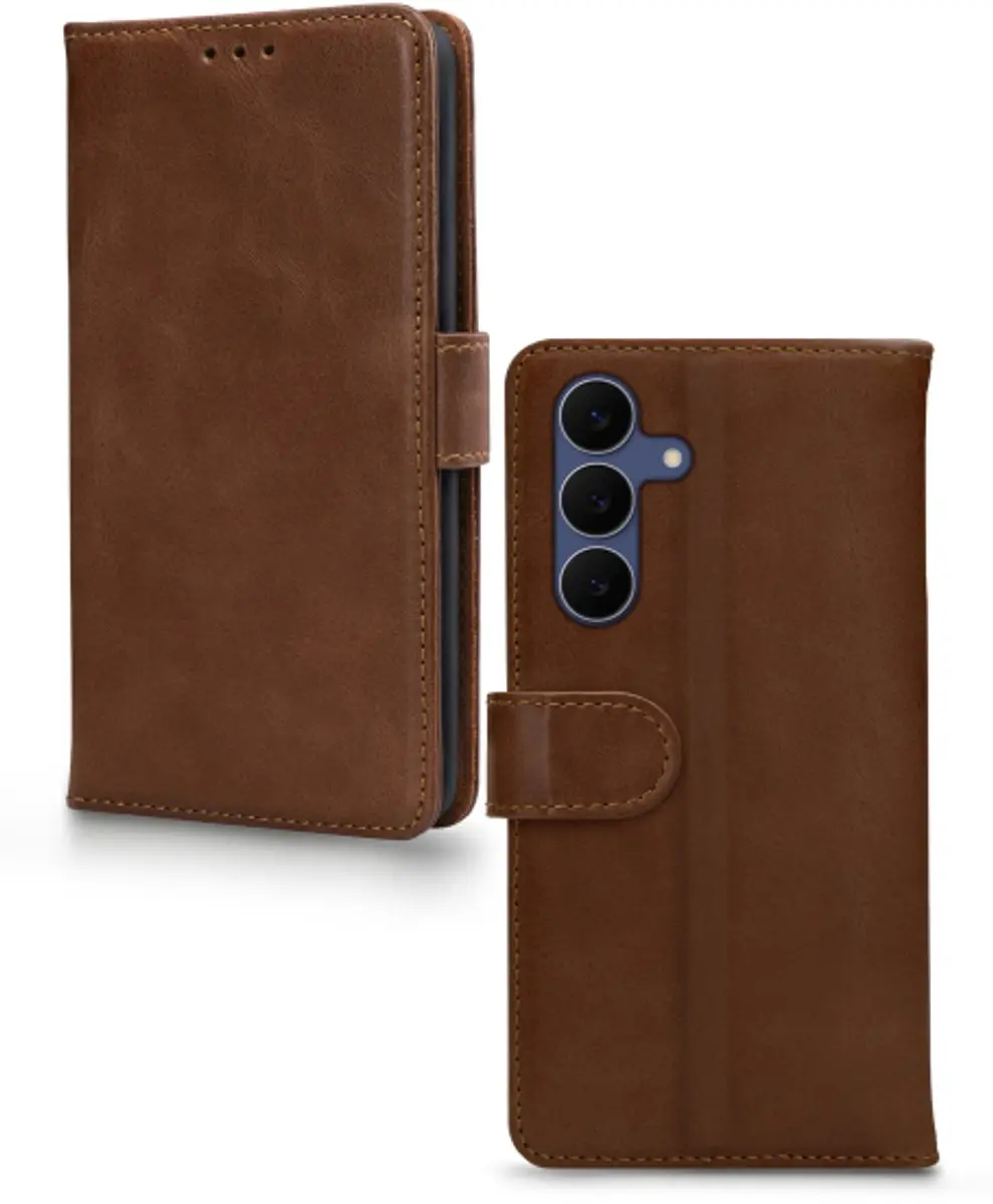 Mobilize Leather Wallet Samsung Galaxy S25/S26 FE - Bruin