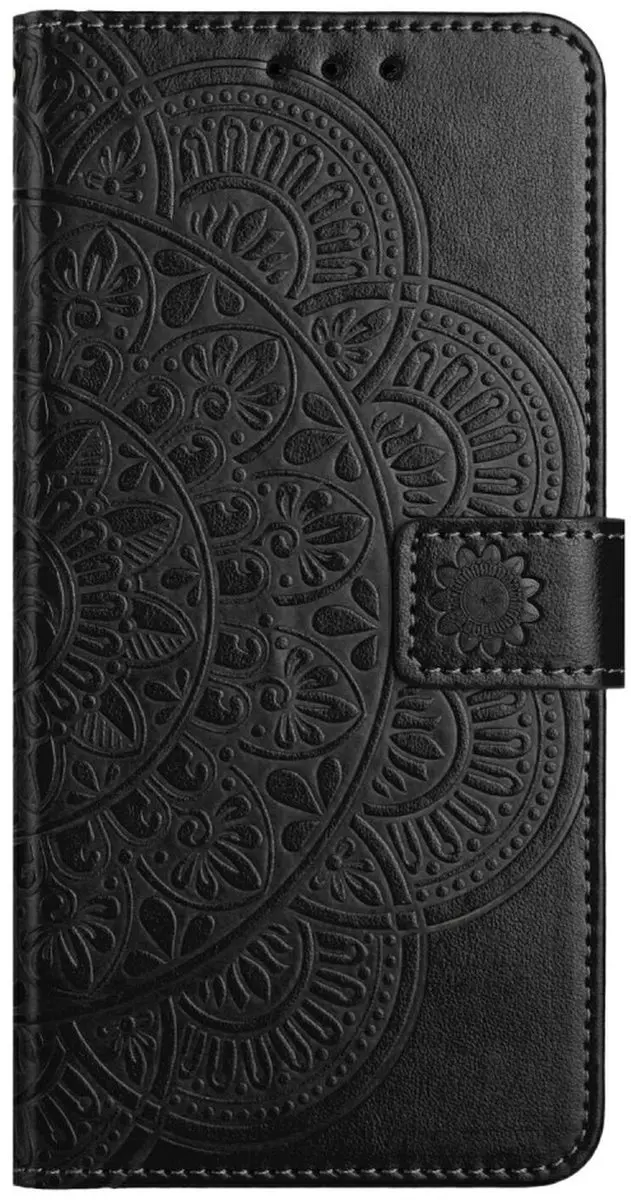 Selected Mandala Book Case Hoesje - Samsung Galaxy A17/A26 - 3 Pasjes - Zwart