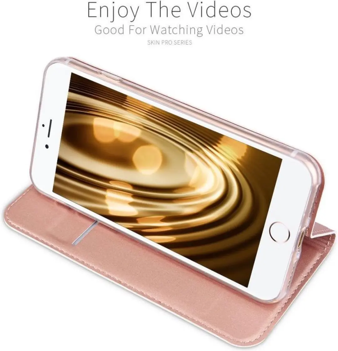 Dux Ducis Cover Booklet Hoesje iPhone SE 2020 - Roze - afbeelding 6 van 6