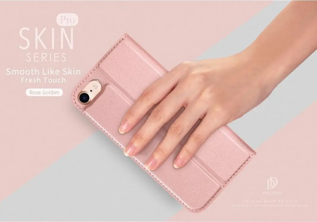 Dux Ducis Cover Booklet Hoesje iPhone SE 2020 - Roze