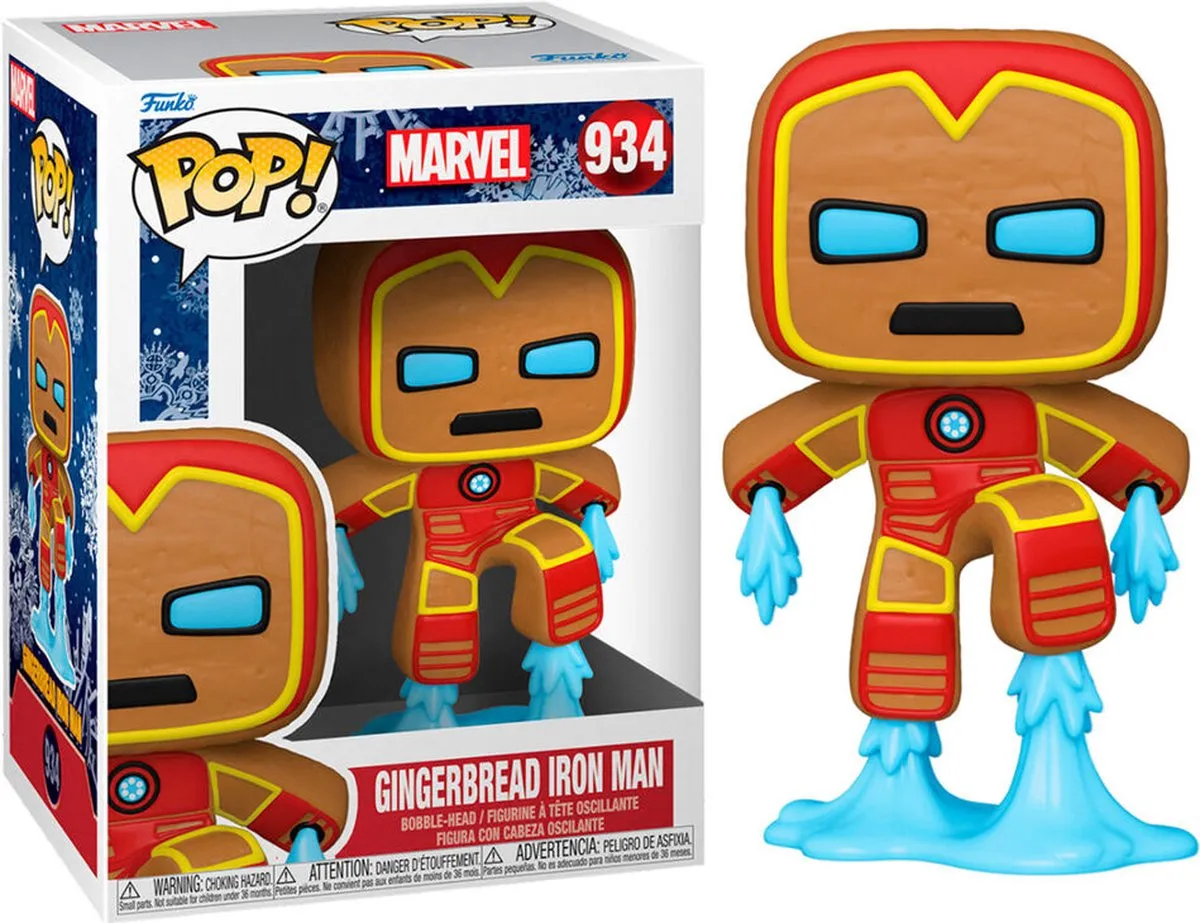 Funko Pop! Iron Man Gingerbread Marvel - Multicolor