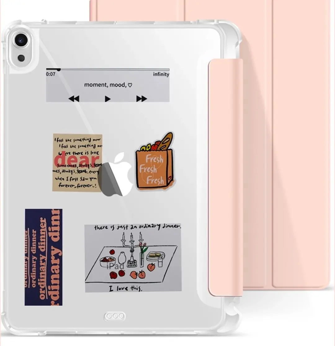 MobiQ 13-00529 Tablethoes - iPad Air 10.9" - Grijs/Transparant