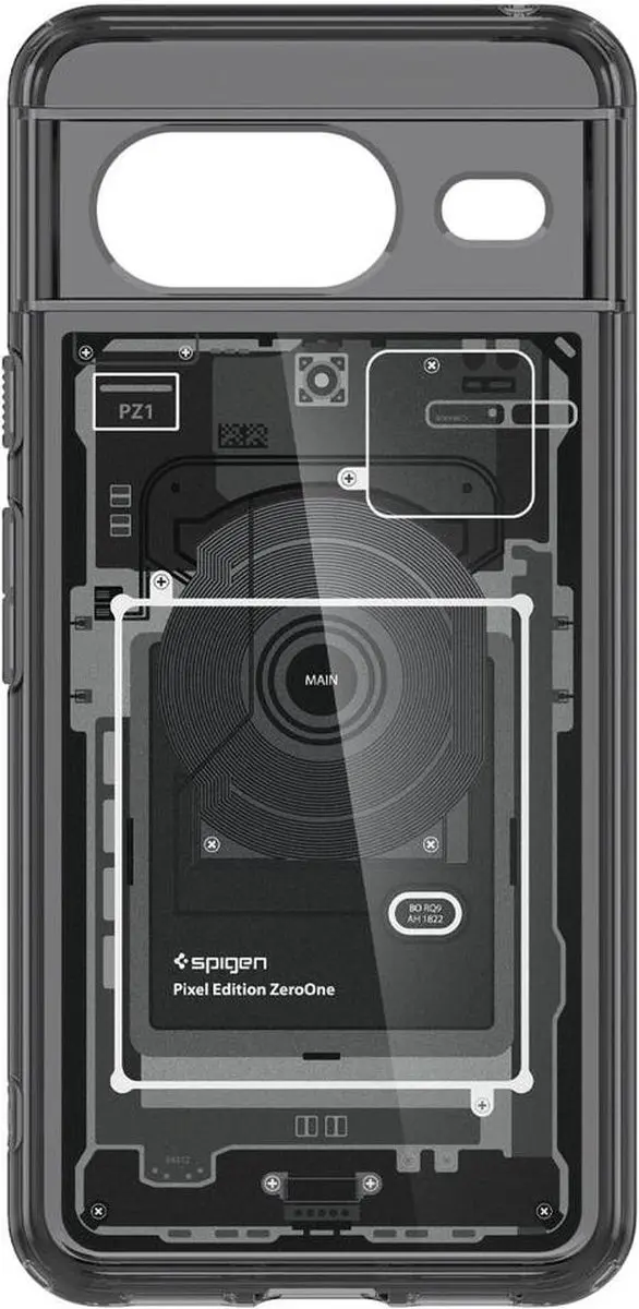 Spigen Ultra Hybrid ACS06279 Back Cover - Google Pixel 8 - Transparant - afbeelding 6 van 6