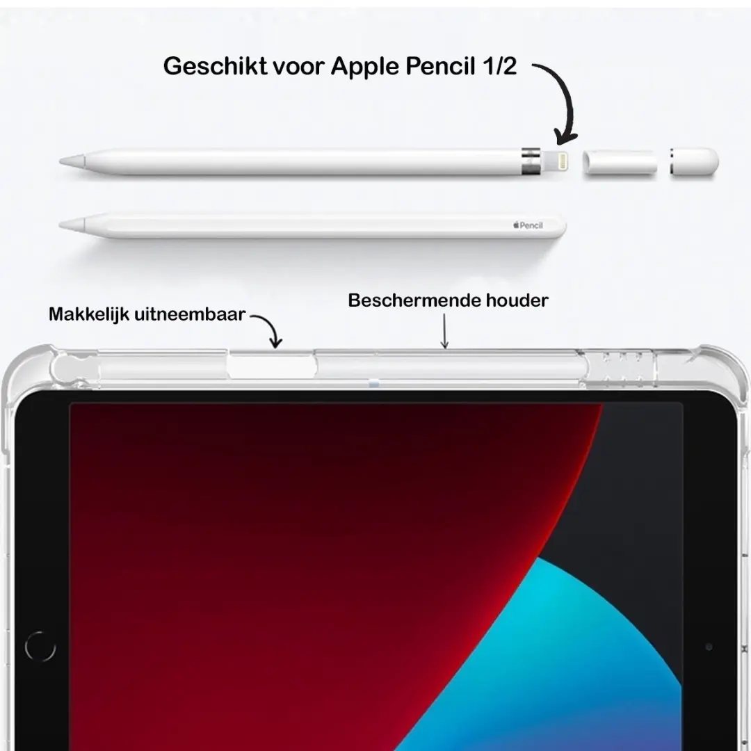 MobiQ Clear Back Folio Case 46-01760 - iPad Air 11 (2026) - Grijs