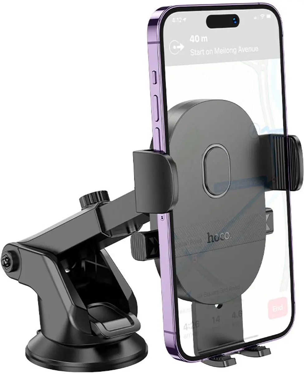 Hoco H19 Telefoonhouder Auto - Universeel 7 Inch - Zwart - afbeelding 6 van 6