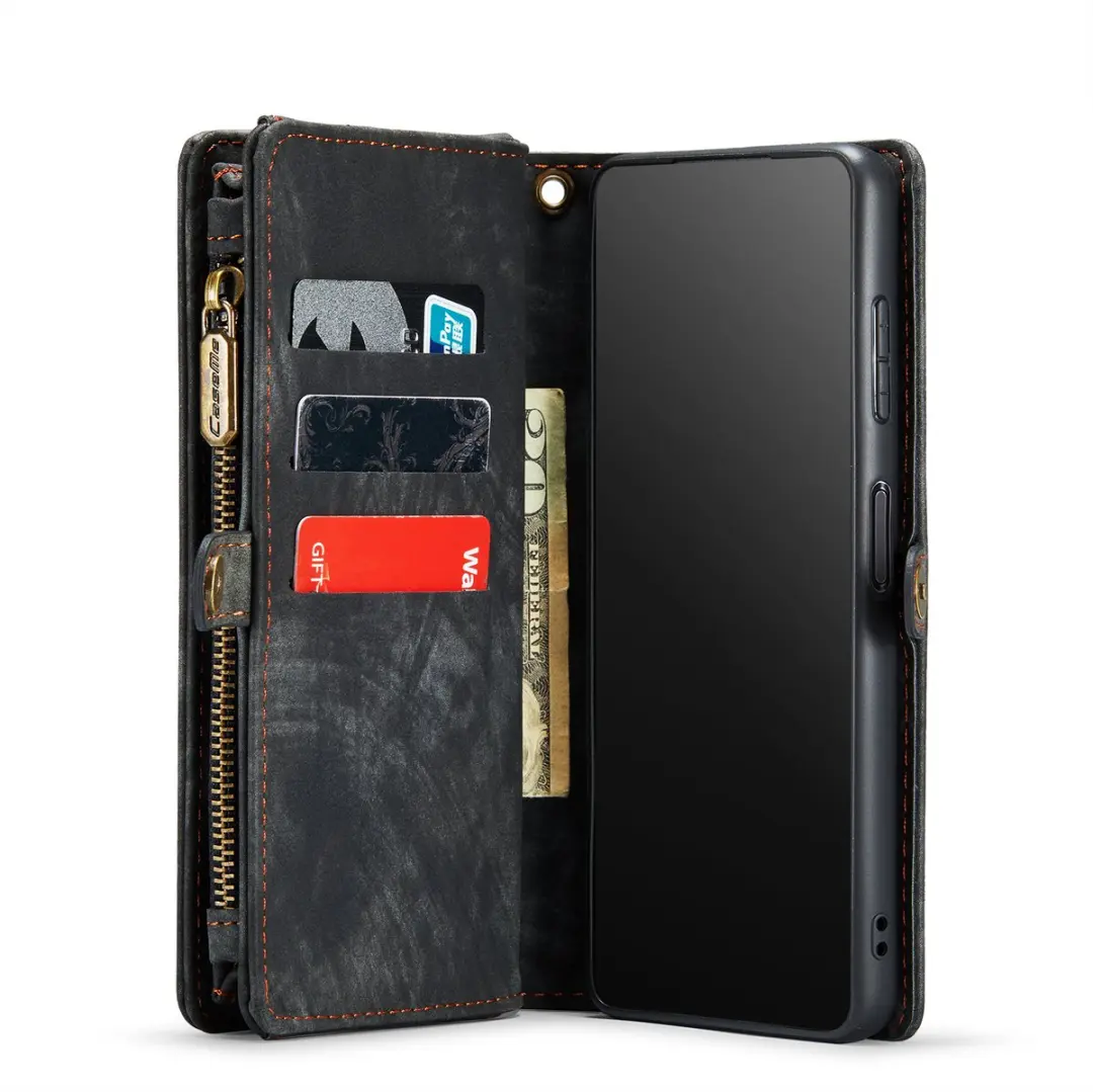 Caseme Telefoonhoesje Samsung Galaxy A55 Book Case - Zwart
