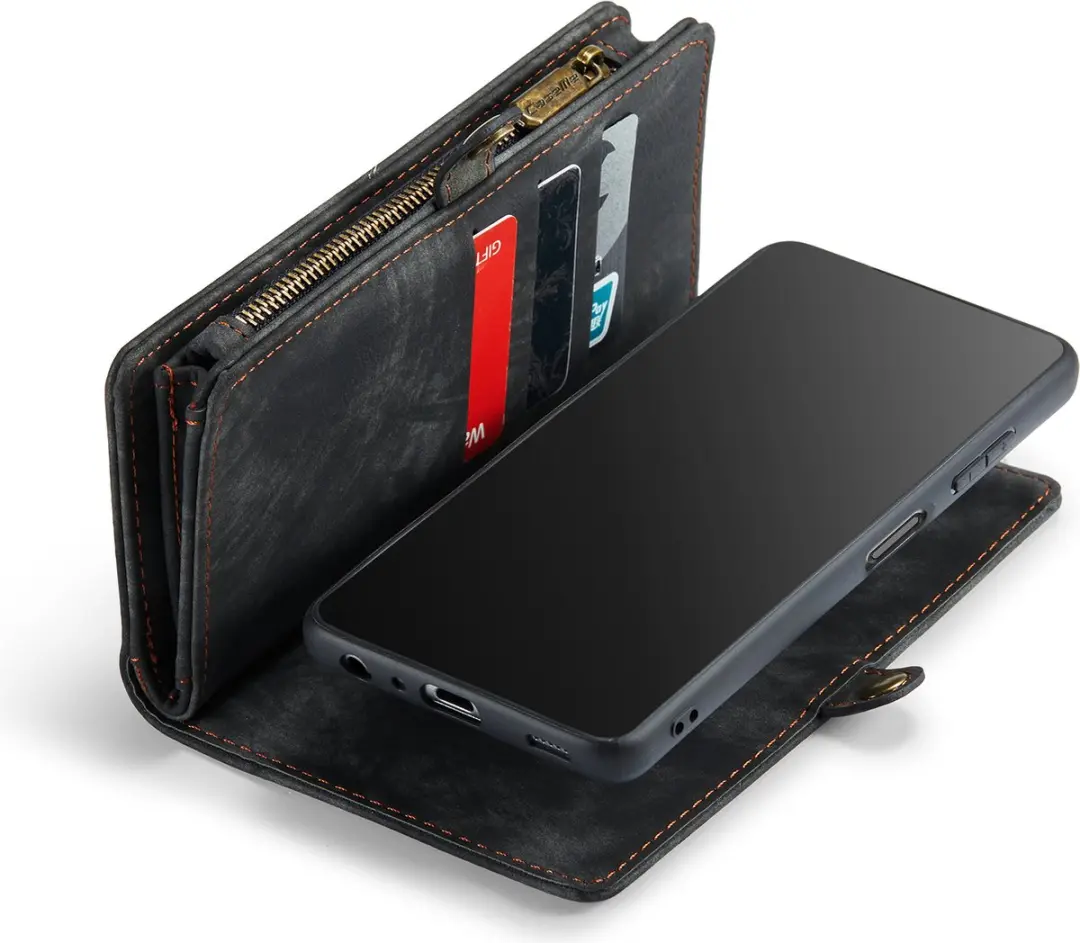 Caseme Telefoonhoesje Samsung Galaxy A55 Book Case - Zwart - afbeelding 6 van 6