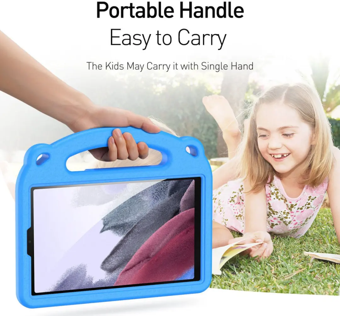 Dux Ducis Panda Series Hoes Samsung Galaxy Tab A7 Lite T220-97 - Licht Blauw