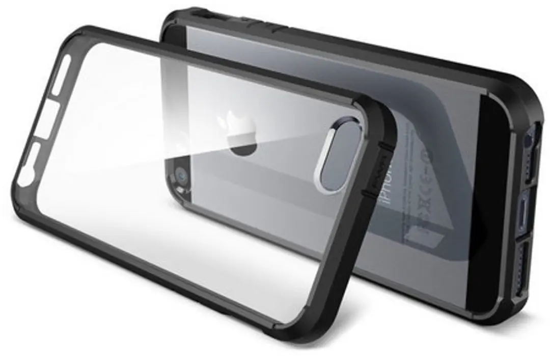 Spigen Ultra Hybrid iPhone 5/5s/SE Hoes - Zwart