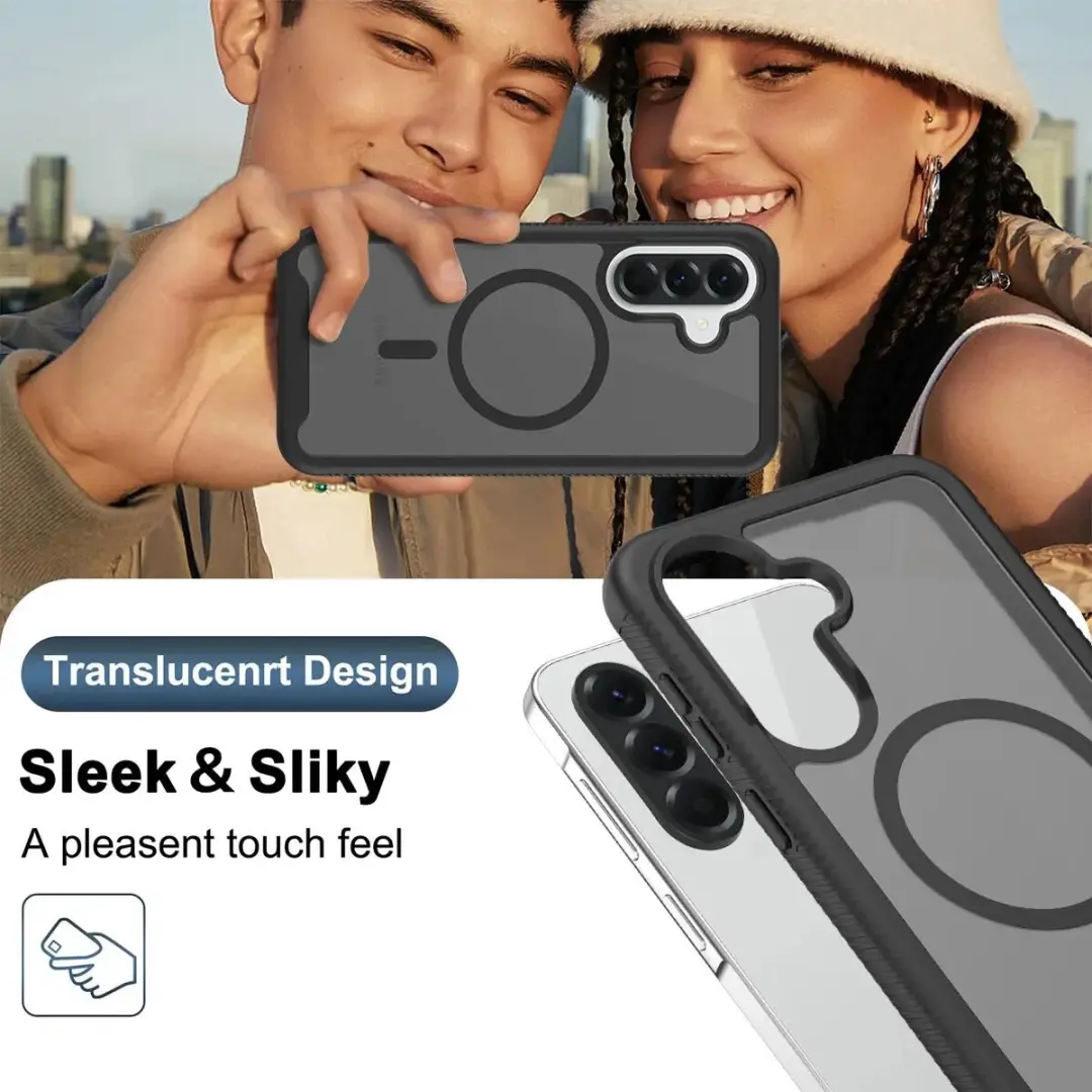 Selected Hoesje Samsung Galaxy A57 MagSafe - Matte Zwart