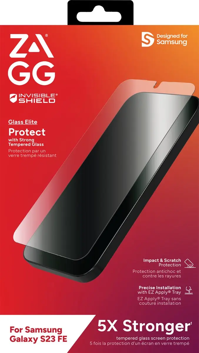 ZAGG InvisibleShield Glass Elite S23 FE Schermbeschermer