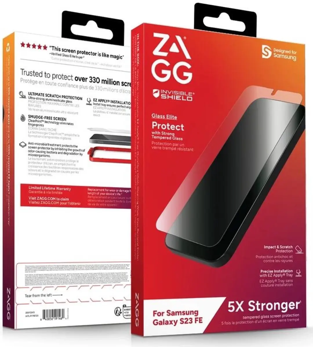 ZAGG InvisibleShield Glass Elite S23 FE Schermbeschermer - afbeelding 6 van 6