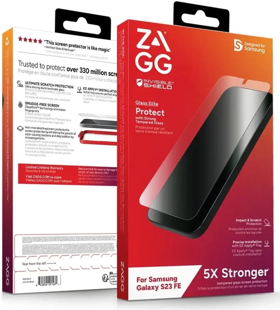 ZAGG InvisibleShield Glass Elite S23 FE Schermbeschermer