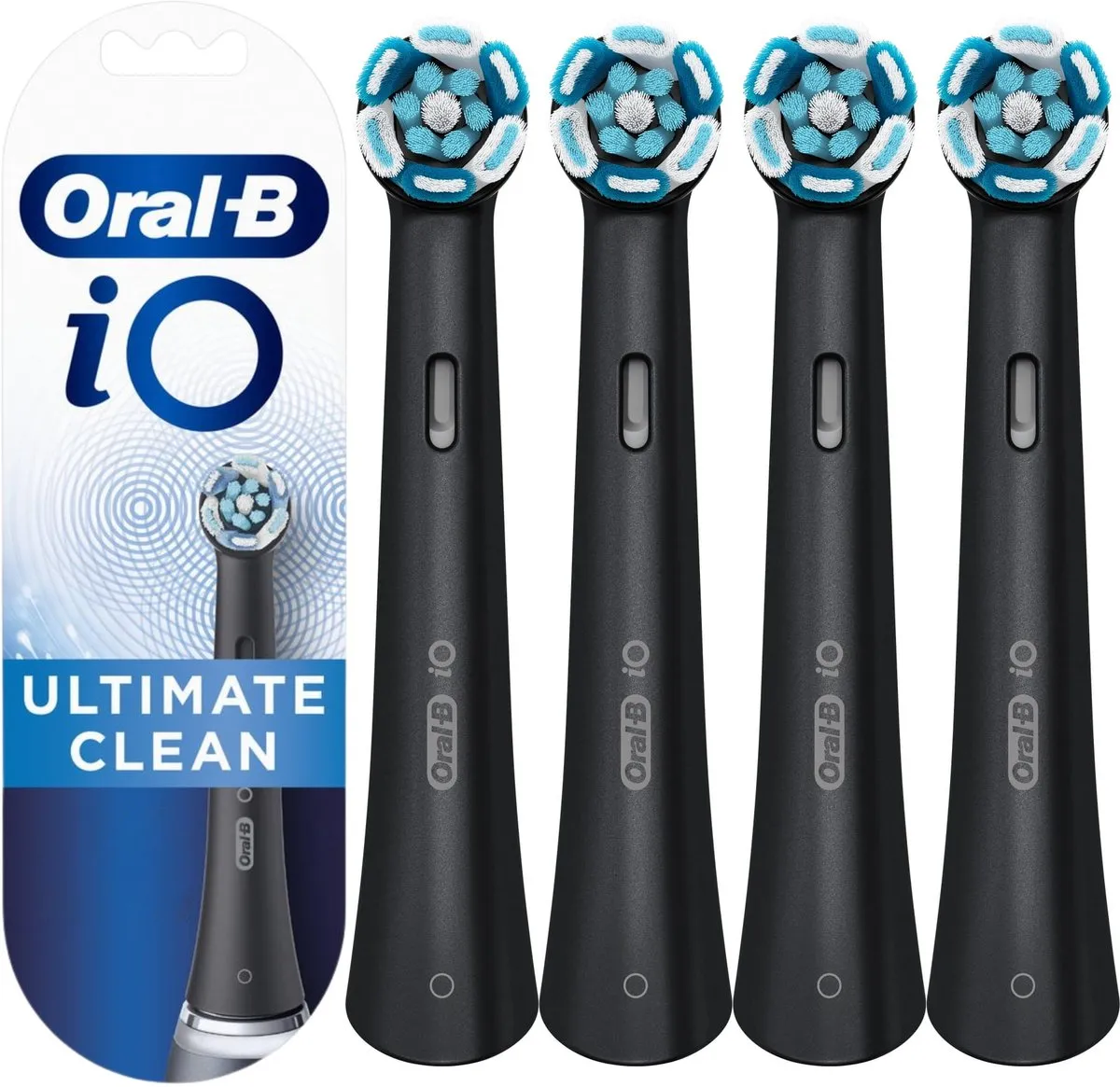 Oral-B iO Ultimate Clean Opzetborstels 4 Stuks - Zwart