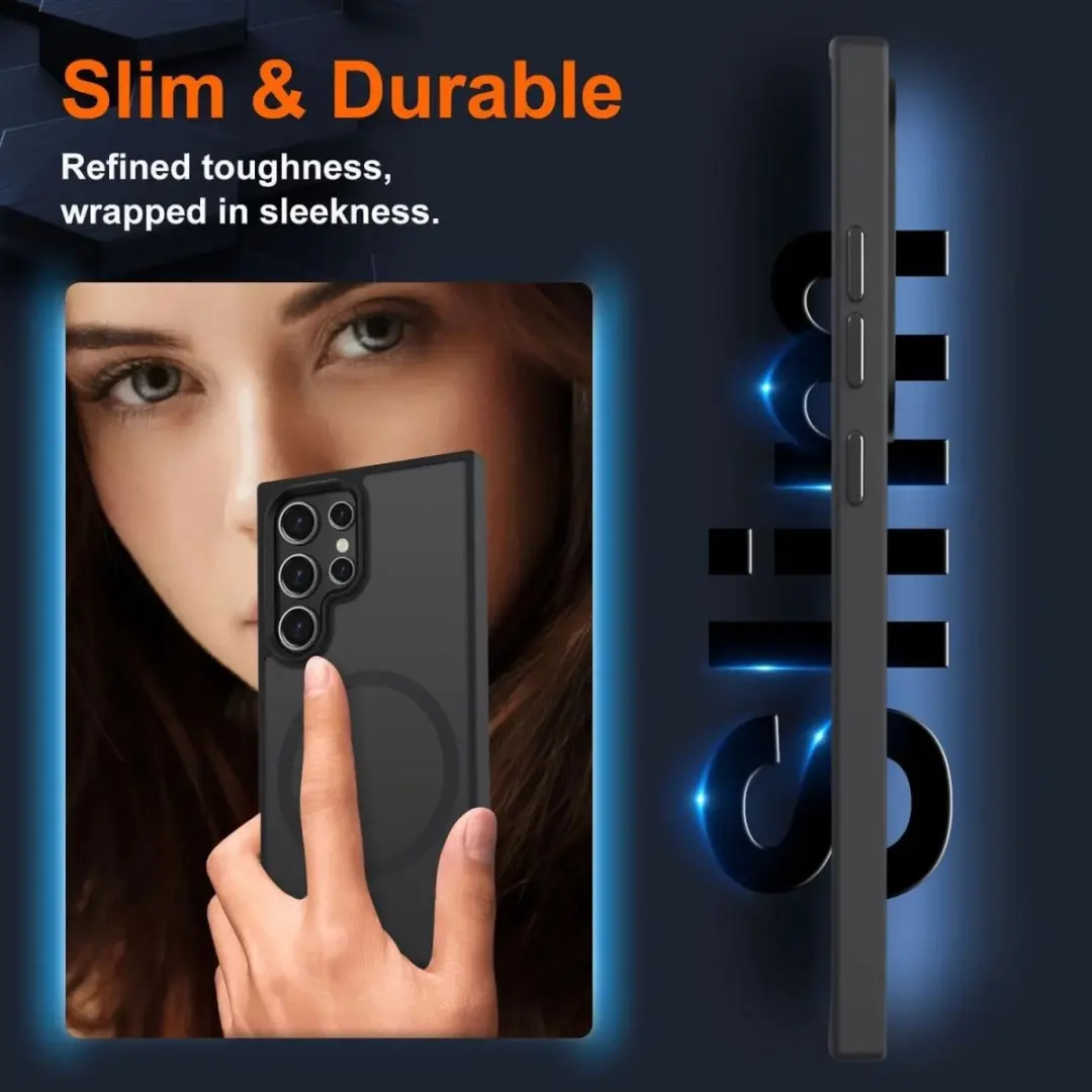 Selected Hoesje Samsung Galaxy S24 Ultra MagSafe - Mat Zwart