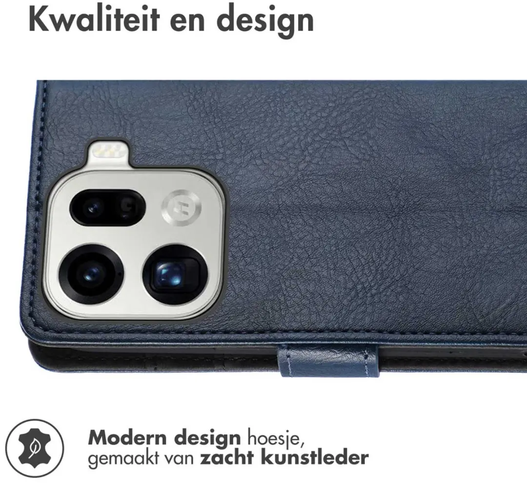 Imoshion Hoesje Oppo Find X9 Pro 3 Stuks - Donkerblauw