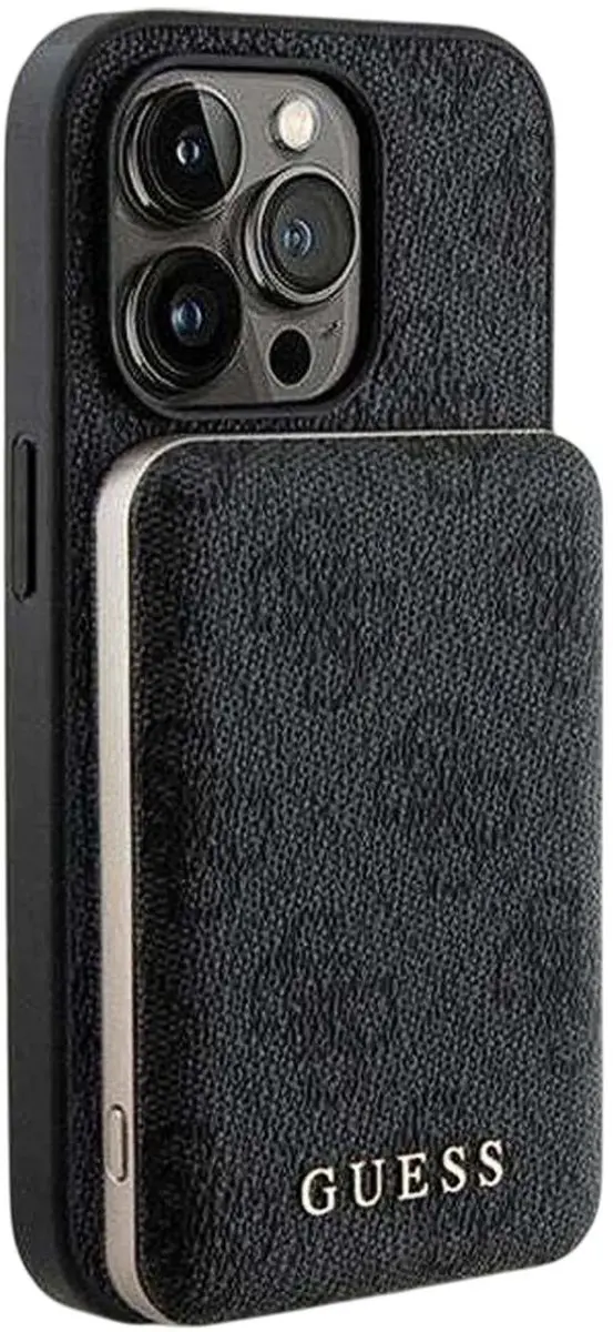 GUESS MagSafe Powerbank Hoesje iPhone 13 Pro - Zwart