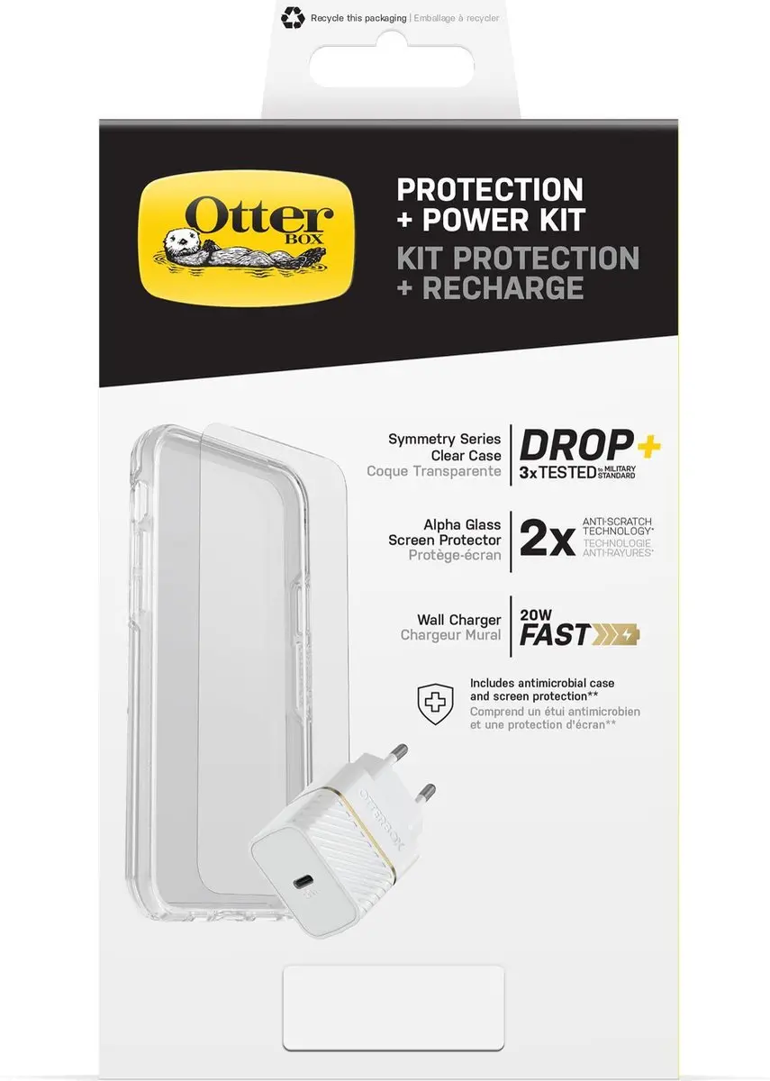 OtterBox Symmetry Hoesje + Alpha Glass Screenprotector