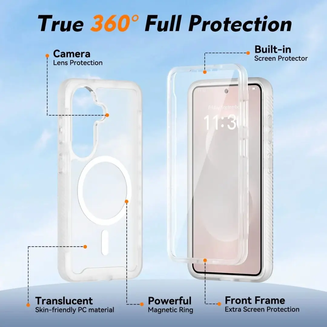 Selected Hoesje Samsung Galaxy S26 Full Protect Matte Transparant