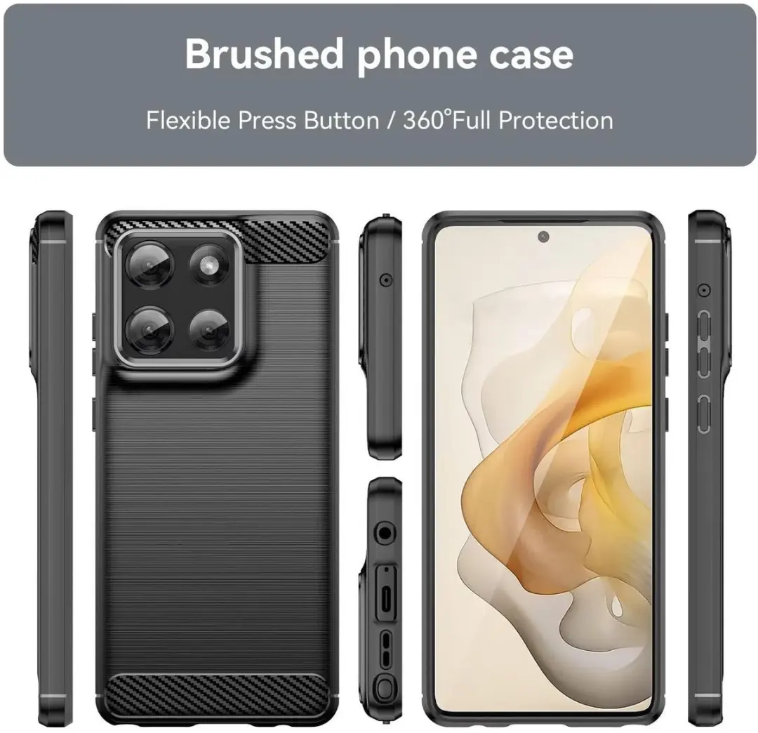 Selected TPU Hoesje Motorola Moto G86 - Zwart - afbeelding 6 van 6