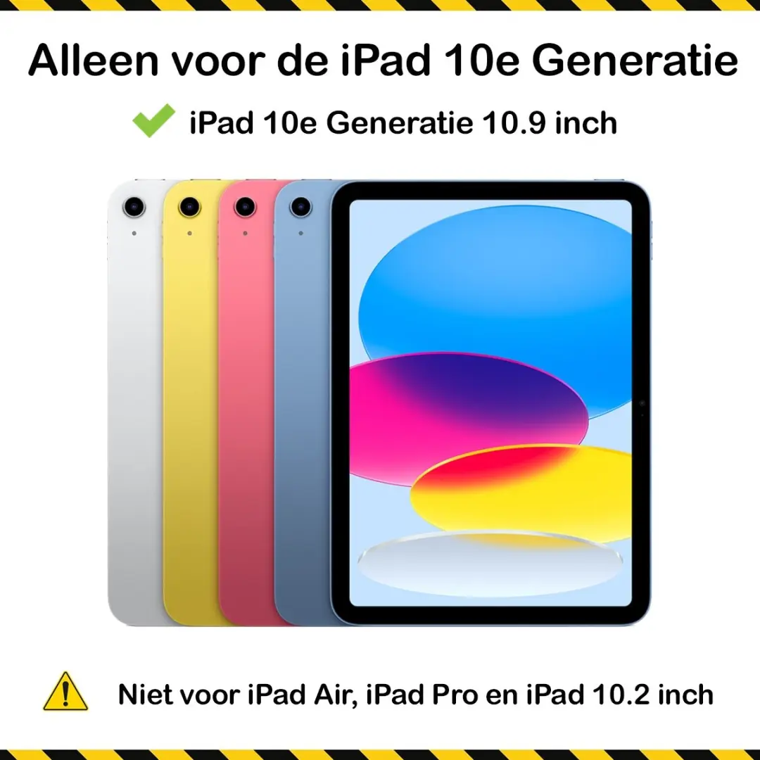 MobiQ Tablethoes iPad 10 10.9 2022 - Trifold Bookcase - Grijs/Transparant