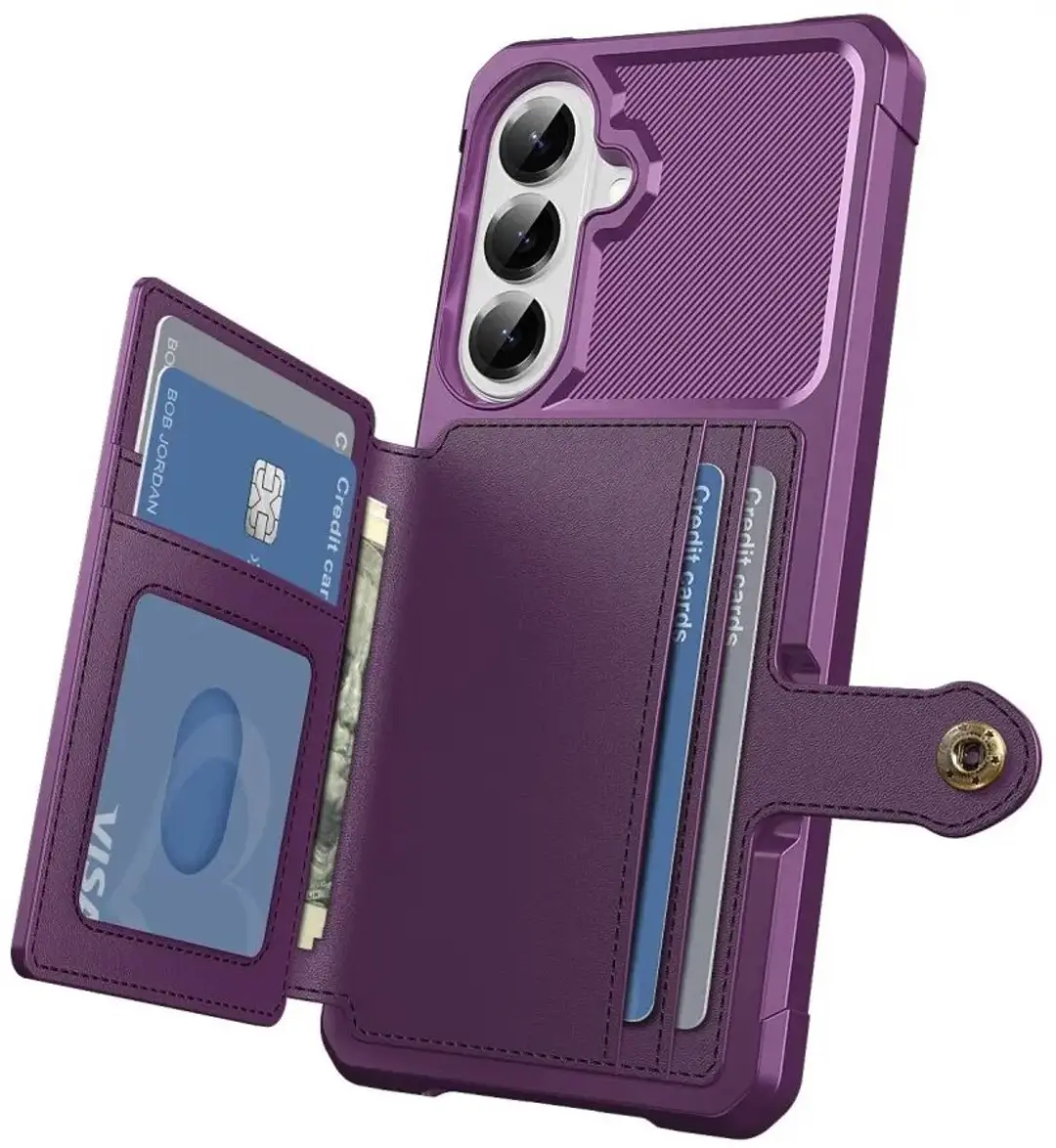 Selected Portemonnee Hoesje Samsung Galaxy A57 - 4 Pasjes - Paars