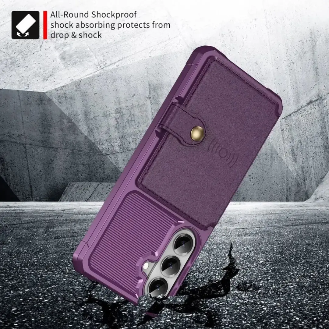Selected Portemonnee Hoesje Samsung Galaxy A57 - 4 Pasjes - Paars