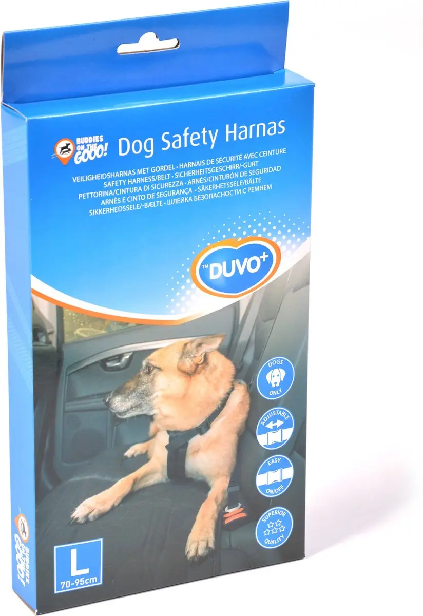 Duvo Veiligheidsharnas Hond Auto L - Maat L