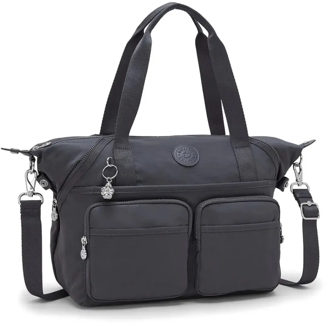Kipling New Art Duo Pocket 16L Stoffentas - Zwart - afbeelding 4 van 4