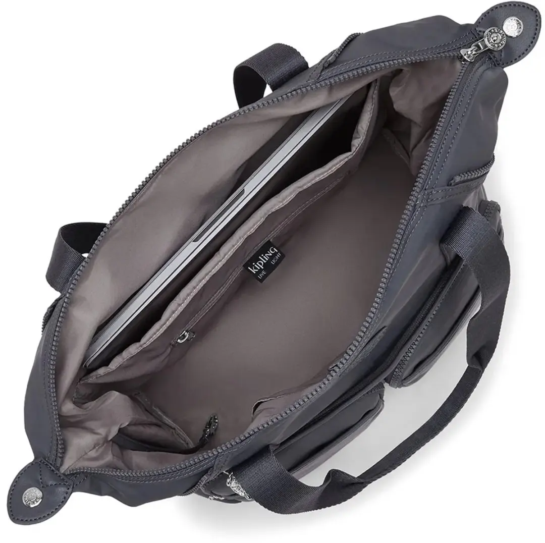 Kipling New Art Duo Pocket 16L Stoffentas - Zwart - afbeelding 3 van 4