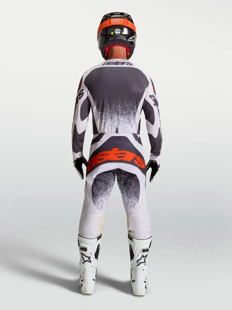 Alpinestars Techstar Swan Motocrossbroek 32 - Donkergrijs/Paars