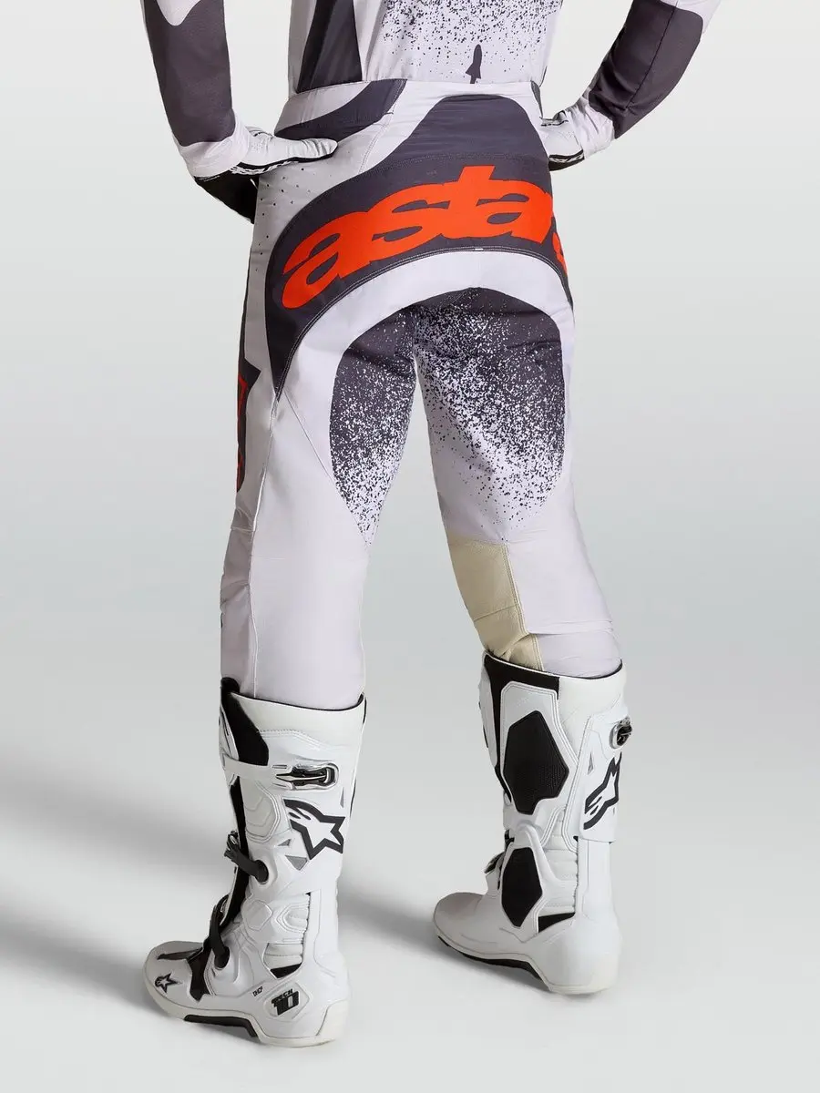 Alpinestars Techstar Swan Motocrossbroek 32 - Donkergrijs/Paars