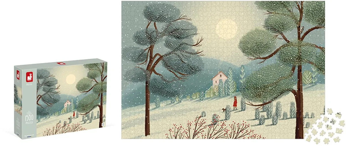 Janod Kidult Puzzel Een Winters Wonderland 1500 Stuks