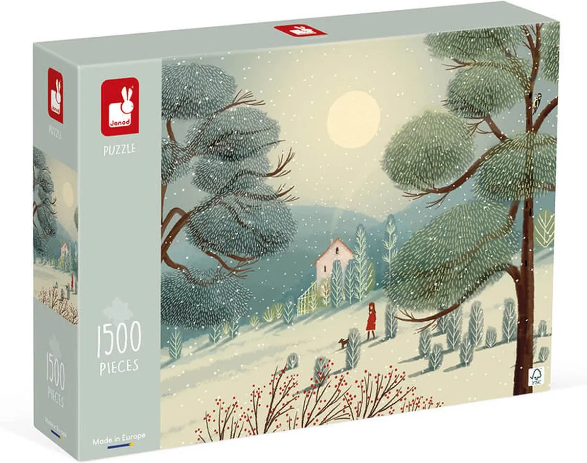 Janod Kidult Puzzel Een Winters Wonderland 1500 Stuks