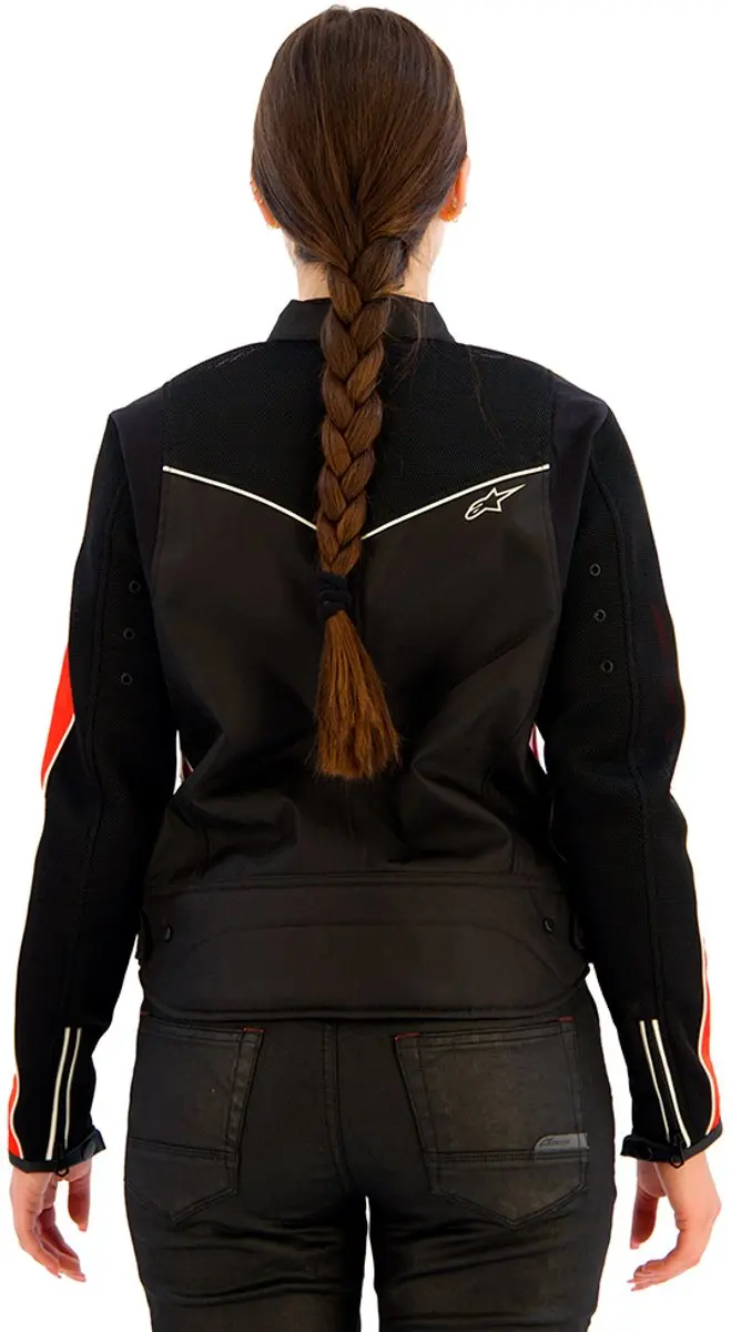 Alpinestars Stella T-Dyno Air Dames Motorjas - XL - Zwart/Fel Rood/Fuchsia