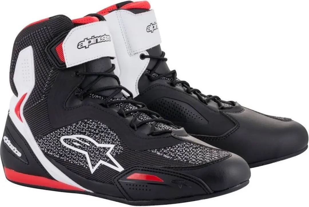 Alpinestars Faster-3 Rideknit Motorschoenen - Zwart/Grijs/Rood