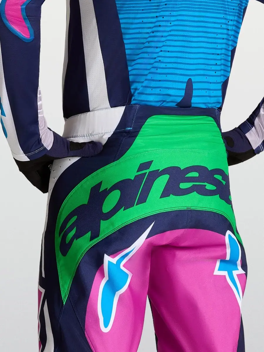 Alpinestars Techstar Maven Motocrossbroek 30 - Wit/Blauw/Groen